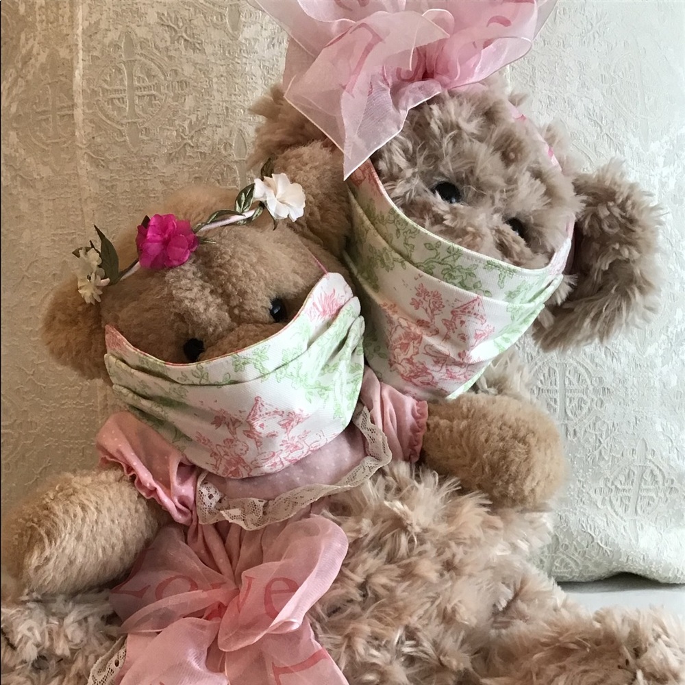 Sweet Toile Mommy/Daughter Face Mask Set - Castle!